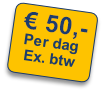 €50,-
Per dag
Ex. btw